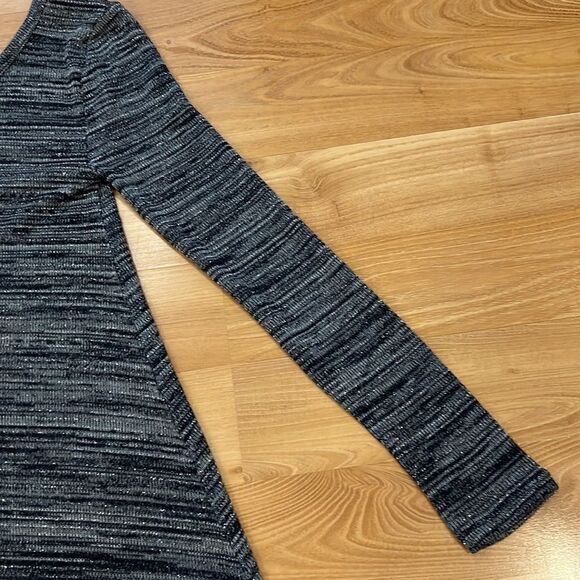 NWT Adam Levine Grey Lurex Sparkly Sweater Dress S - Picture 5 of 11